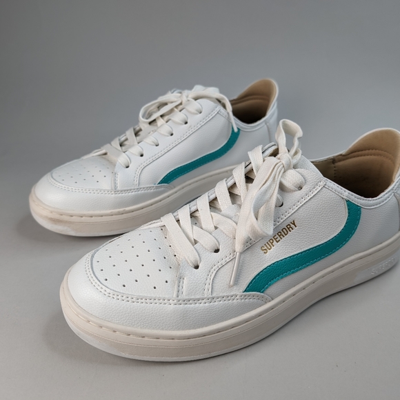 SUPERDRY Vegan Basket Low Top Trainers Shoes Size 8 - Picture 6 of 9